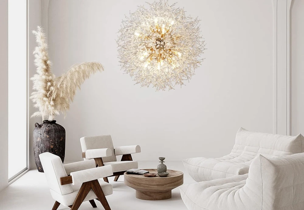 globe chandelier crystal